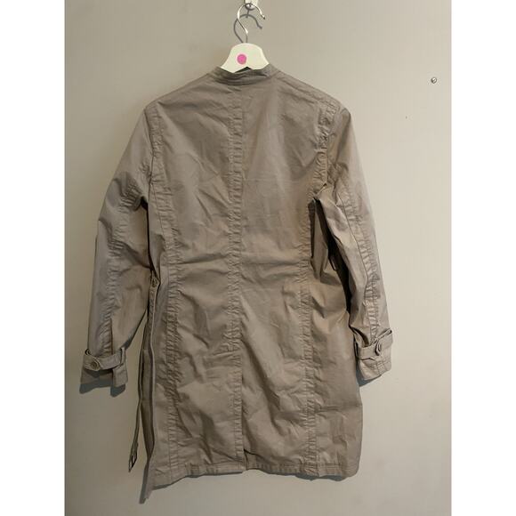 Calvin Klein Trench Coat Soft Shell Size‎ Small Lightweight Khaki Tan - Picture 7 of 8